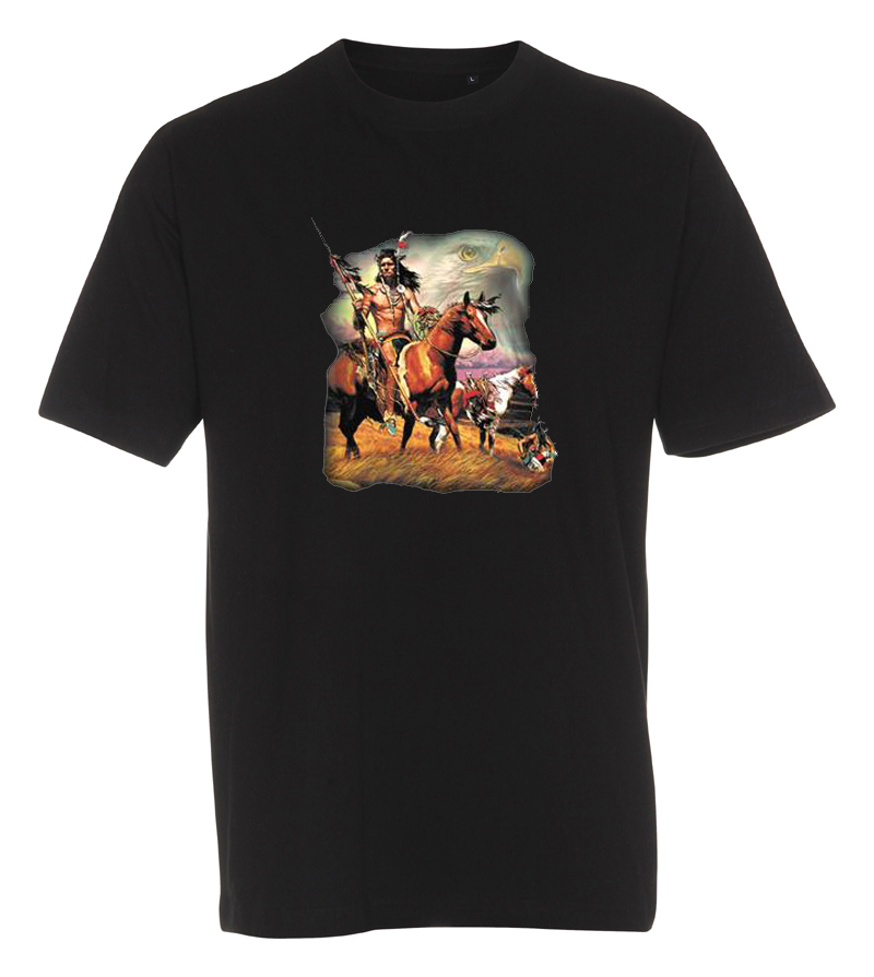 T-shirt med hästmotiv