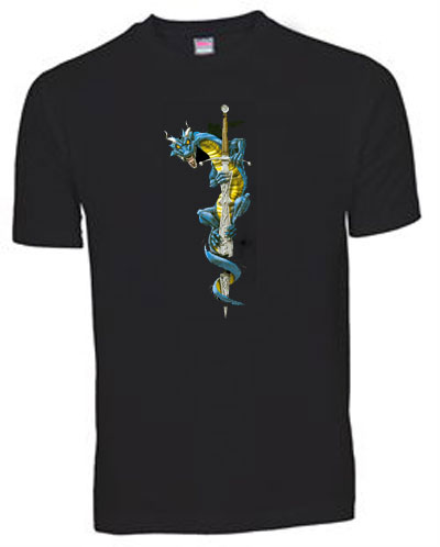 T-shirt Dragon on a Sword