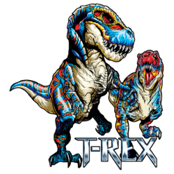 T-shirt i barnstorlek med T-rex