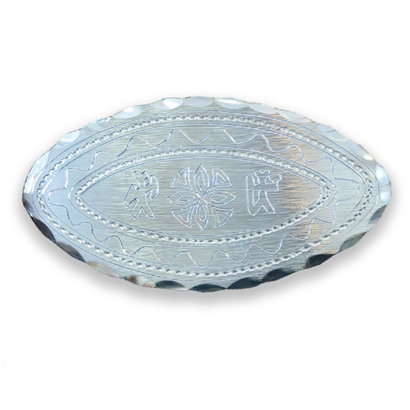 hårspänne i tenn stor