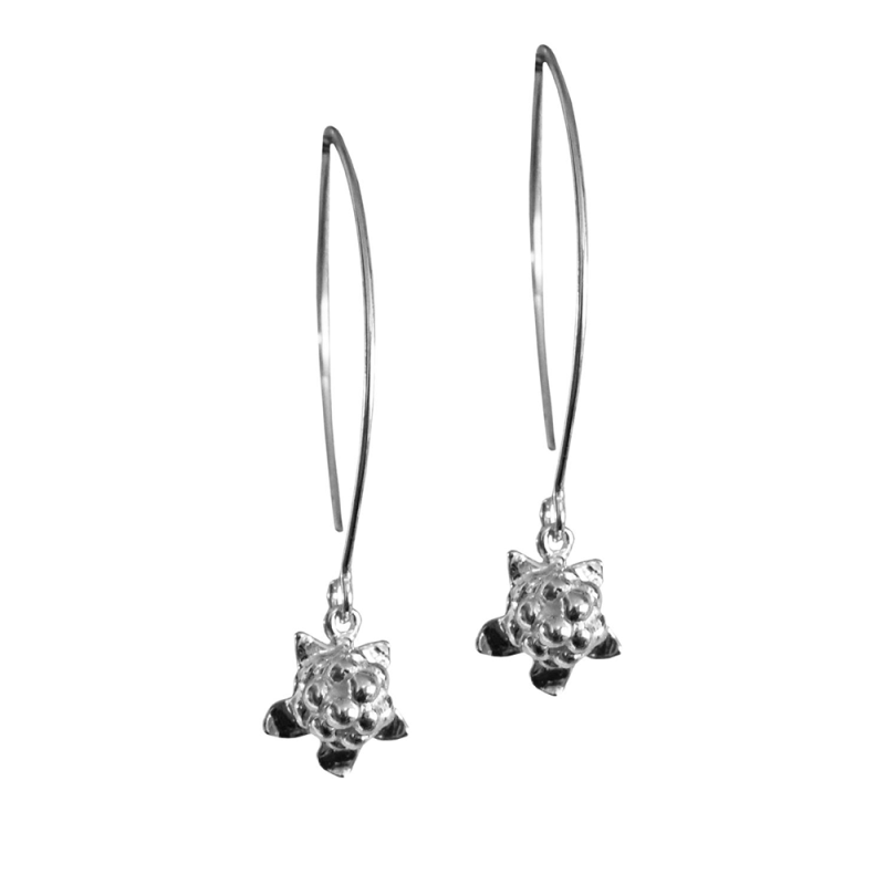 Hjortron örhänge lång krok