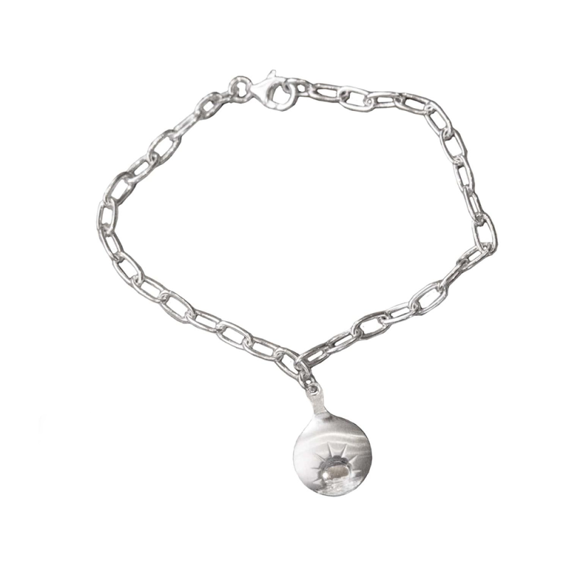 armlänk Midnattssol i silver