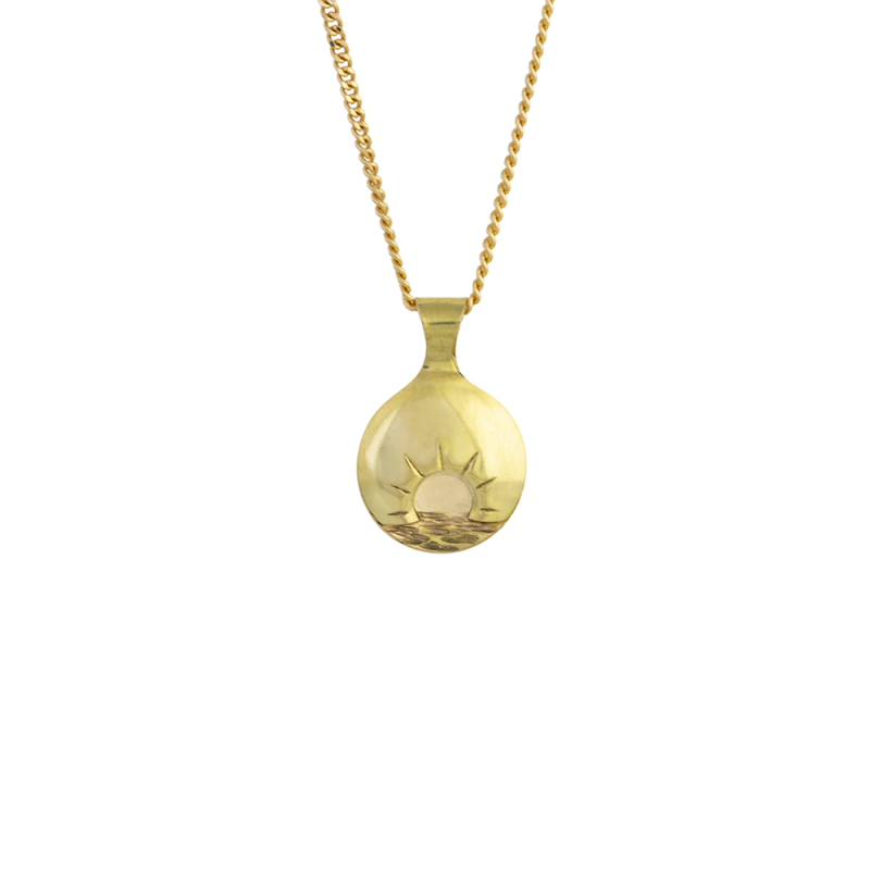 Midnattssol halssmycke 18 K guld