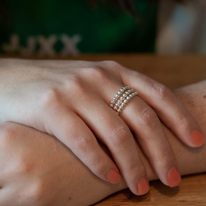 Pärlälven ring i silver