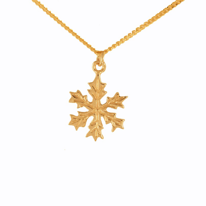 Snöstjärna halssmycke 18K