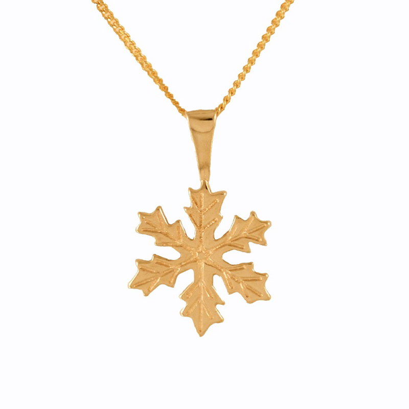 Snöstjärna halssmycke 18K guld