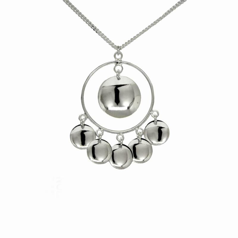 halssmycke Solglitter i silver