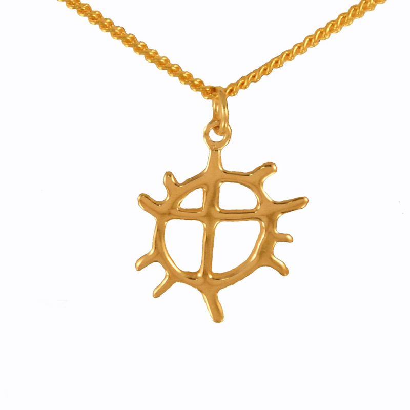 Halssmycke_solhjul_18k