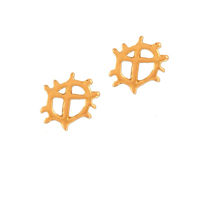 Örhängen_solhjul_18K