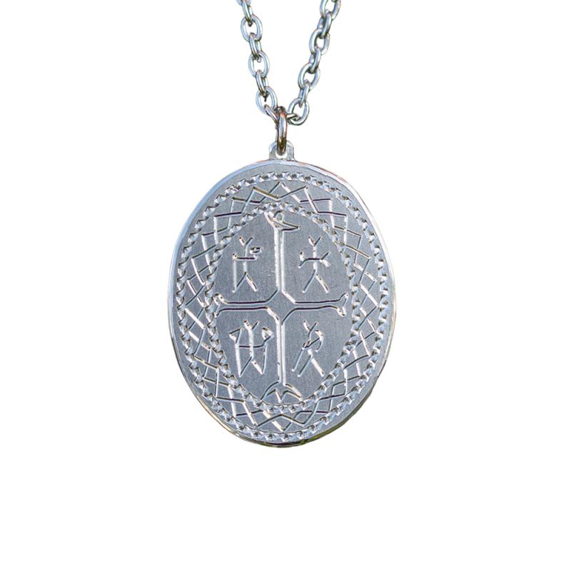 Halssmycke Spåtrumma i tenn