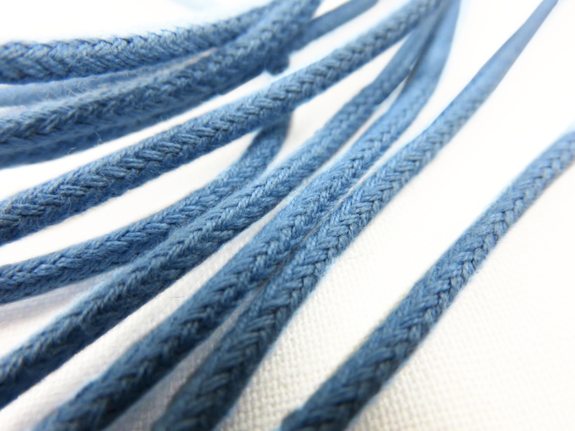 B168 Cotton Cord 3 mm blue