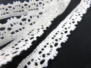 B361 Cotton Lace Trim 14 mm offwhite