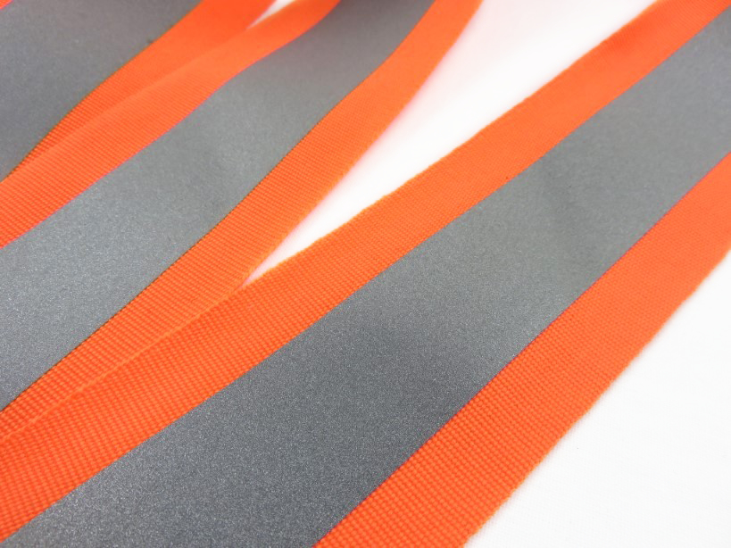 B430 Reflective Tape stripe 50 mm orange/silver