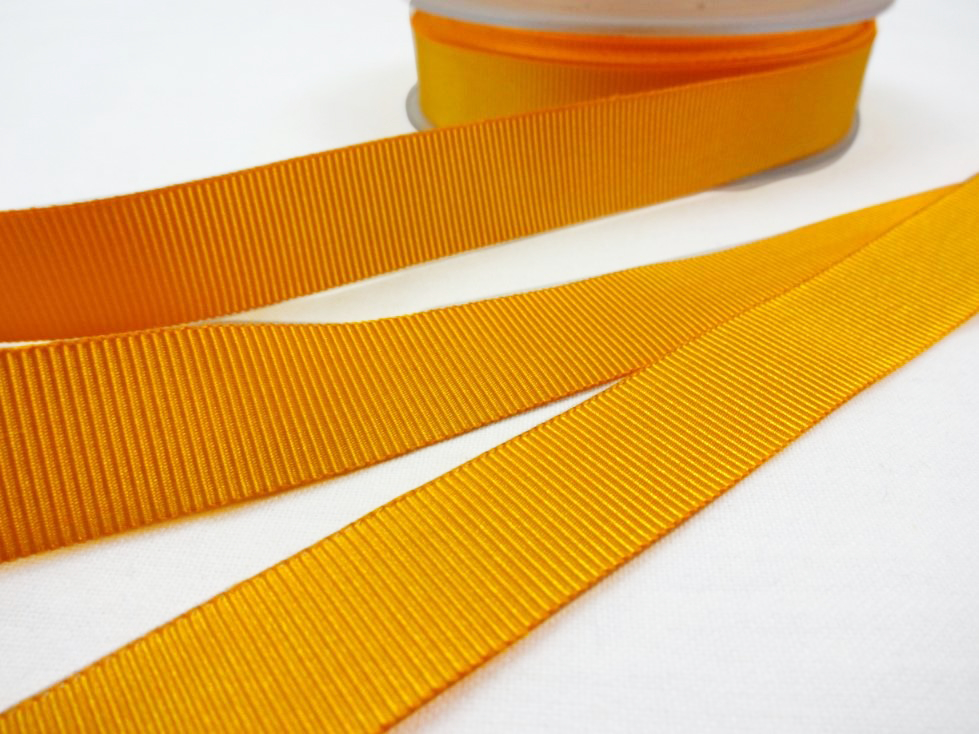 B437 Grosgrain Ribbon 18 mm mustard yellow