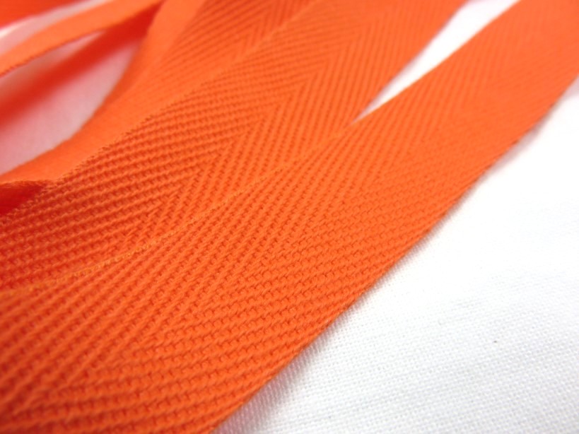 B600 Bomullsband 20 mm orange