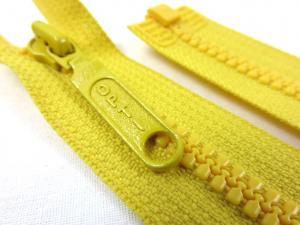 D055 Plastic Zipper 35 cm Opti One-way Separating yellow