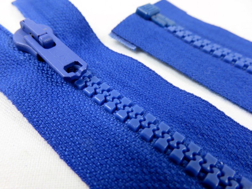 D066 Plastic Zipper 66 cm Salmi One-way Separating blue