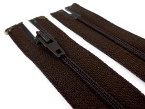 D072 Opti Coil Zipper 40 cm Closed End dark brown