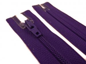 D072 Opti Coil Zipper 18 cm Closed End dark purple