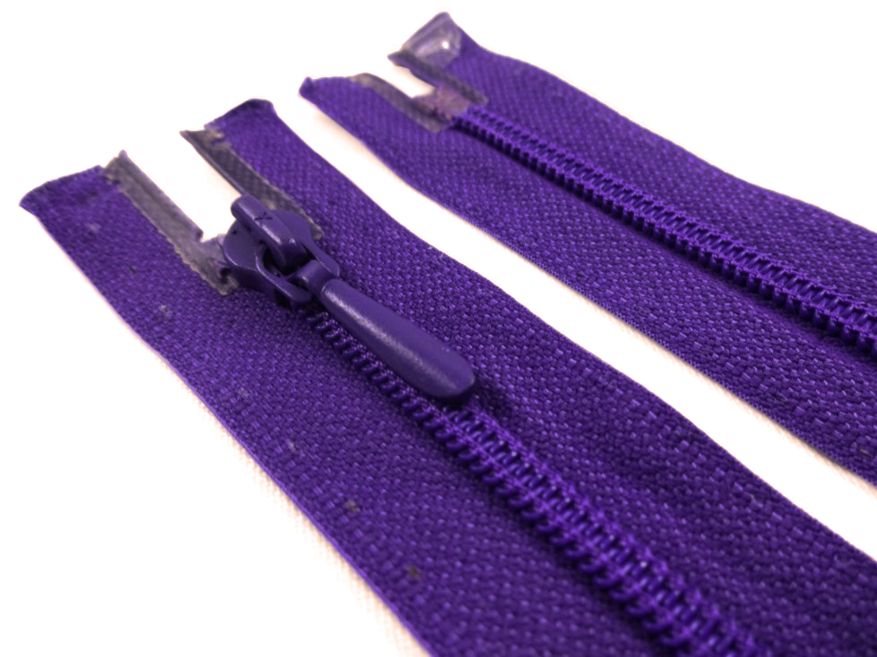 D105 Opti Coil Zipper 40 cm Closed End purple