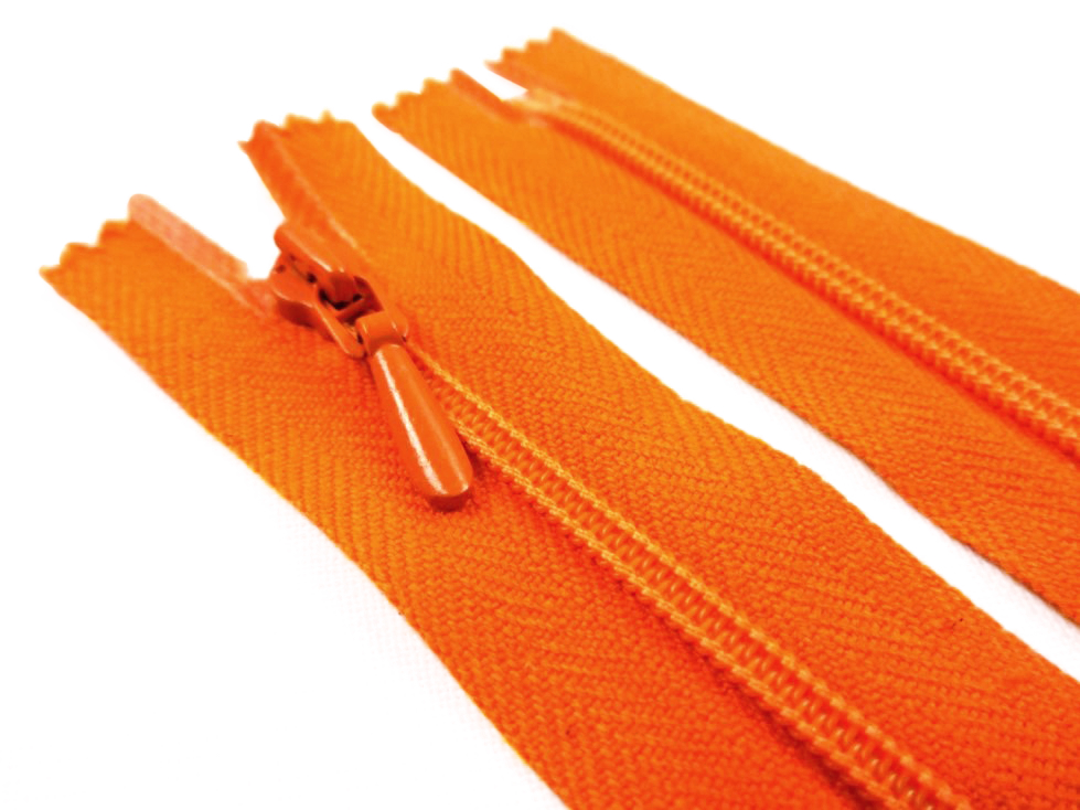 D105 Opti Coil Zipper 65 cm Closed End orange