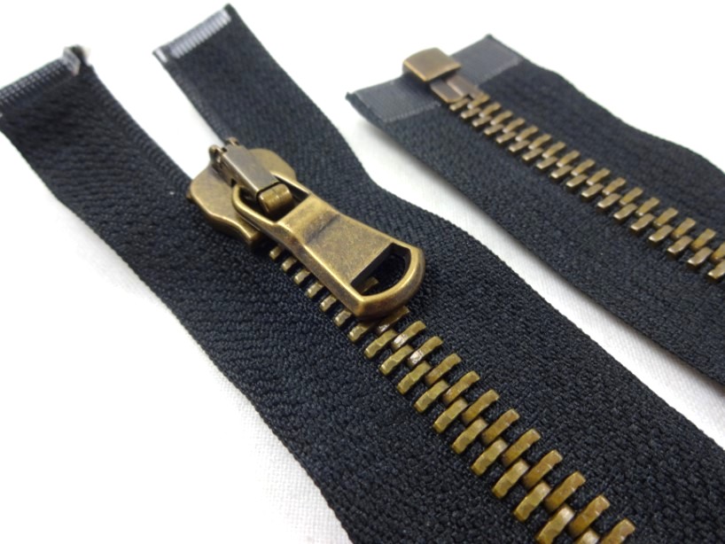 D305 Metal Zipper 80 cm One-way separating black