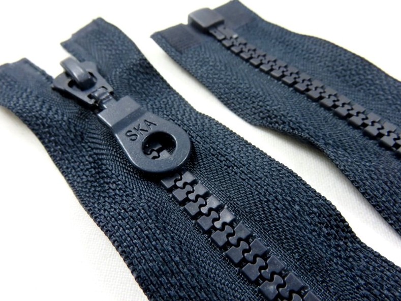 D400 Plastic Zipper 25 cm One-way Separating dark blue