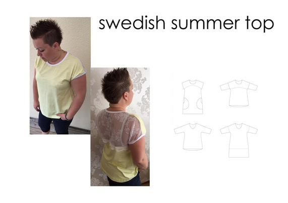 Swedish Summer Top - Sewingheartdesign