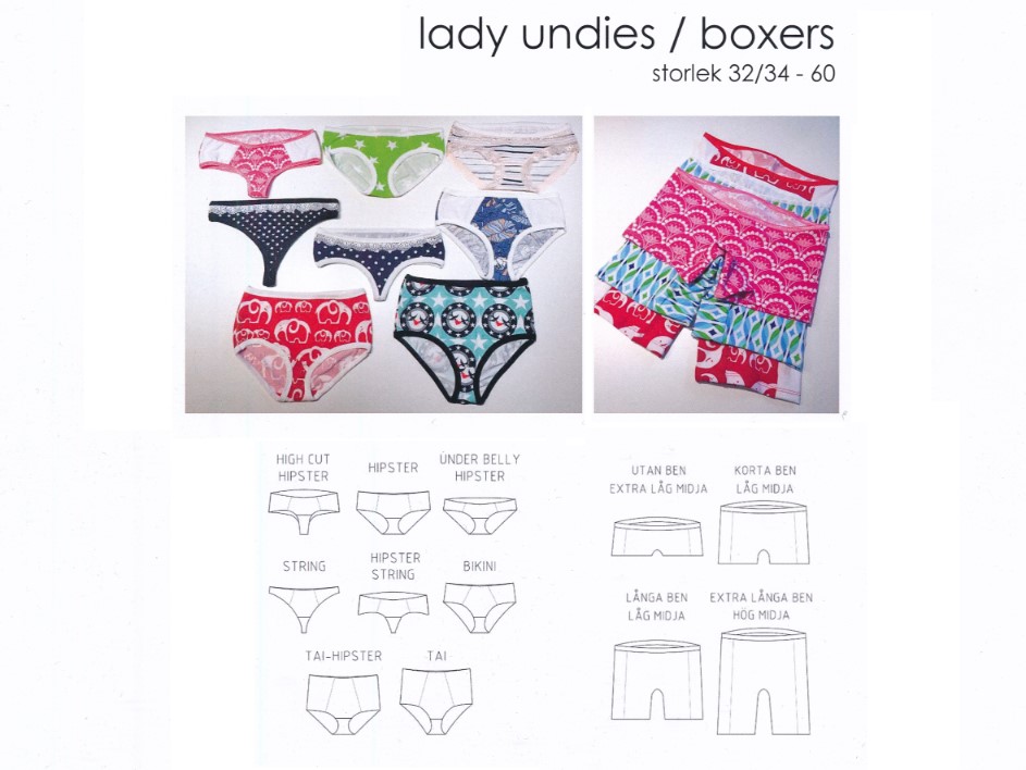 Lady Undies and Boxers - Sewingheartdesign