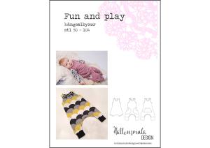 Fun and Play hängslebyxor - Hallonsmula