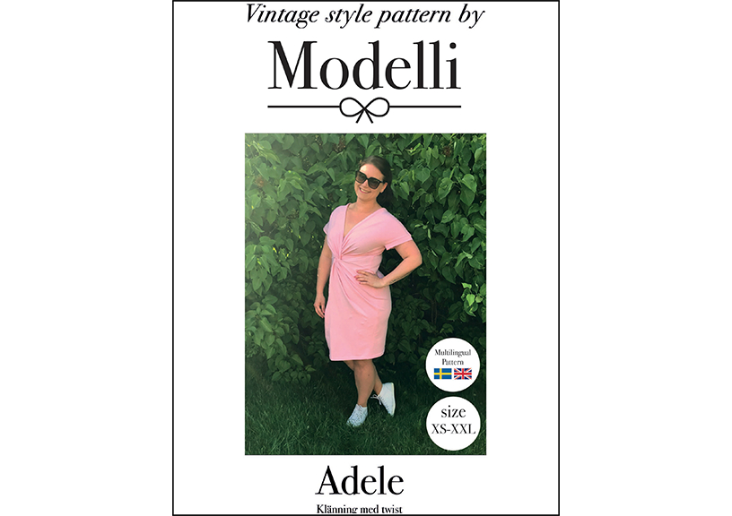 Adele klänning med twist - Modelli
