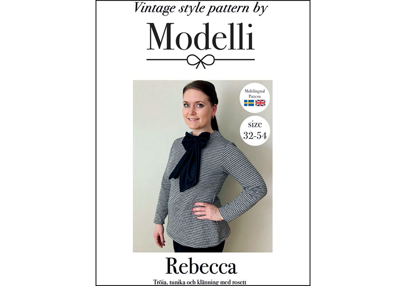 Rebecca tröja, tunika och klänning med rosett - Modelli