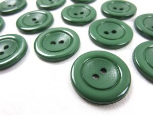 K002 Plastic Button 25 mm dark green