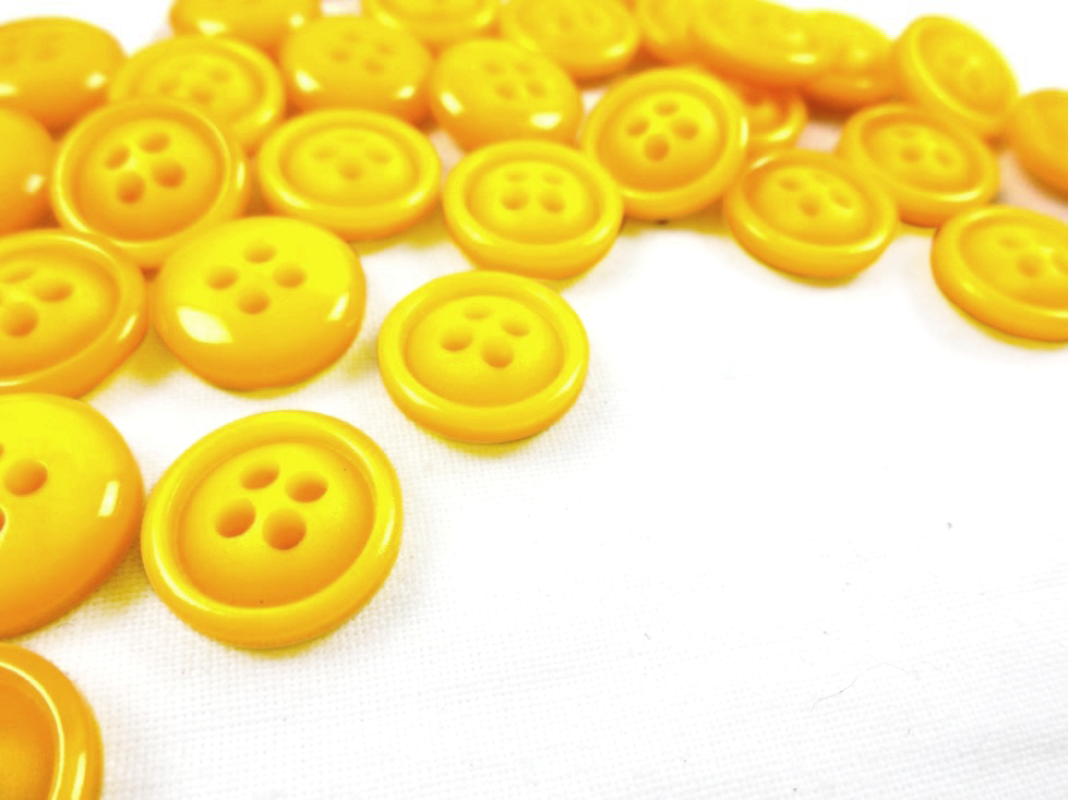 K232 Plastic Button 15 mm yellow