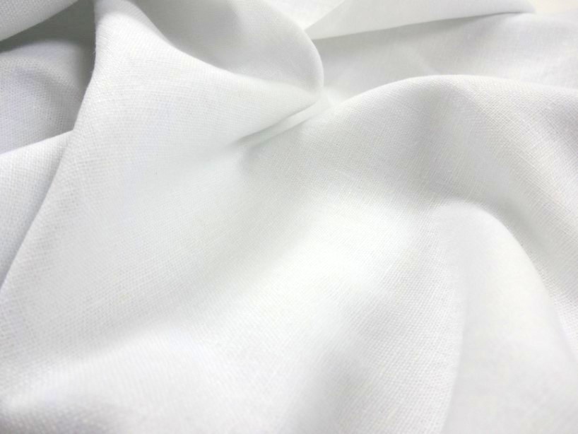 Viscose Linen Fabric white