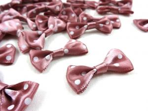 M365 Satin Bow with Dots pink