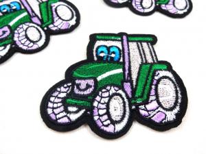 M372 Iron-On Patch Tractor green
