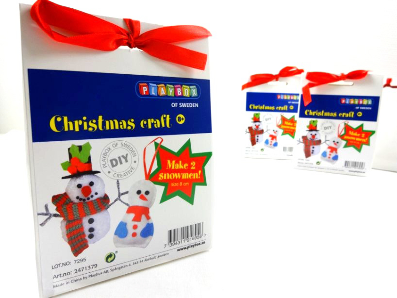 N1019 Christmas Craft Kit - Small Snowmen