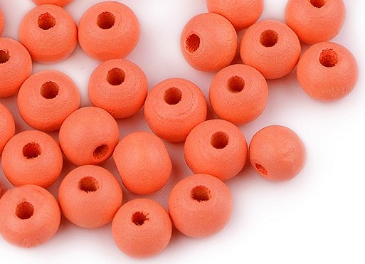 P247 Träpärlor 8x7 mm orange (120 st) **