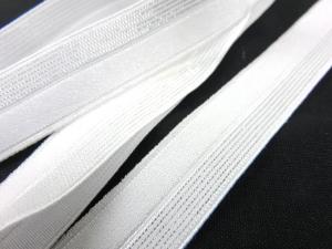 R134 Fold Over Elastic 16 mm white/silver