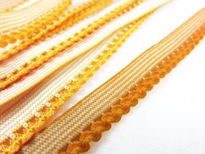 R137 Elastic Lace Trim 10 mm yellow