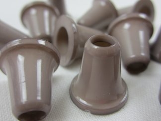S019 Plastic Cord End brown