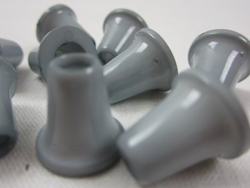 S019 Plastic Cord End grey