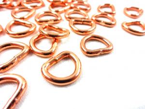 S251 Metal D-ring 10 mm rose gold
