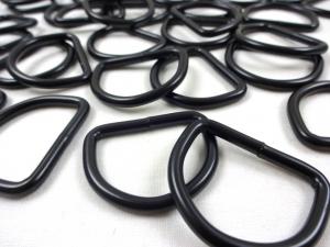 S251 Metal D-ring black 30 mm