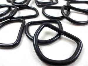 S251 Metal D-ring black 40 mm