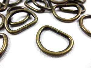 S251 Metal D-ring 20 mm antique gold