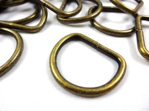 S251 Metal D-ring 30 mm antique gold