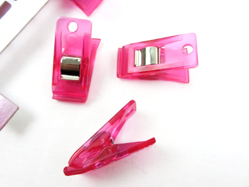 Clips rosa (12 st)