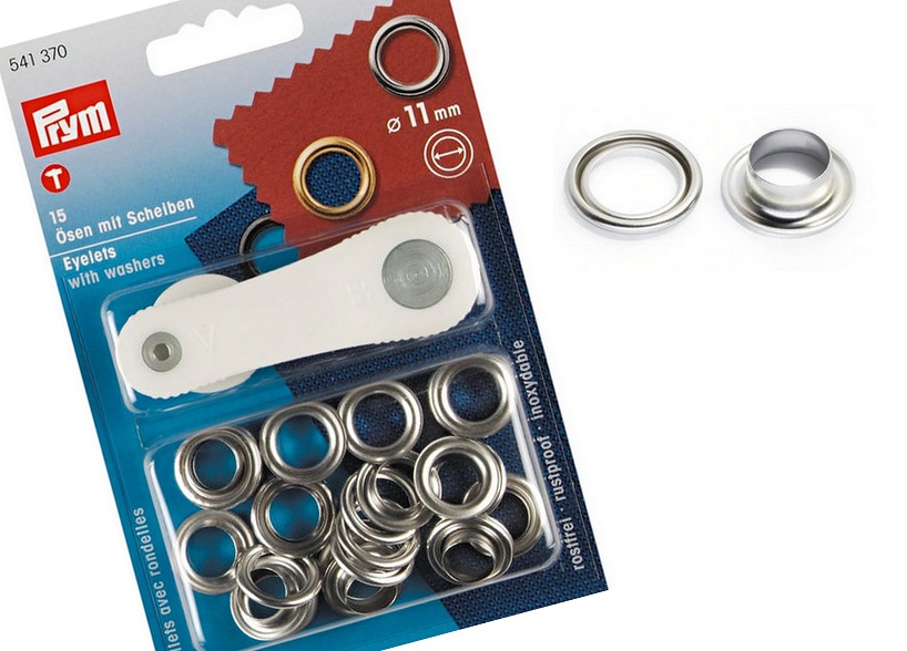 S456 Eyelets 11 mm silver